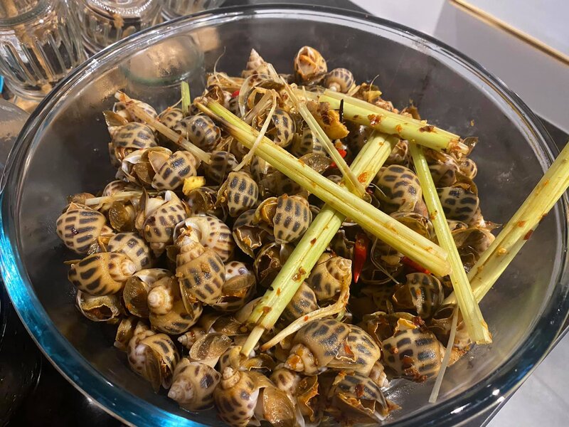 Công Thức Làm Ốc Hương Nướng Muối Ớt Bằng Nồi Chiên Không Dầu cach-nuong-oc-huong-bang-noi-chien-khong-dau